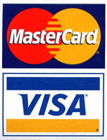    -  Visa, MasterCard   